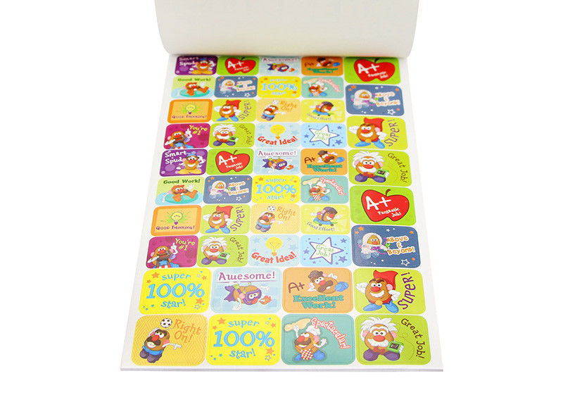 Colorful Self Adhesive Paper Stickers Removable Bespoke Sticker Printing