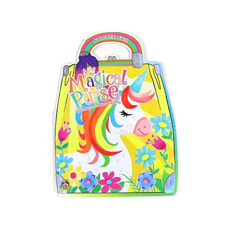 Coloring Book Printing Services, Coloring and Activity Books for Kids, unicorn purse book