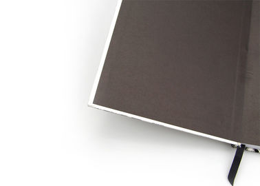 Hard Back Personalised A5 Notepads Pages Ruled Black Custom Printing