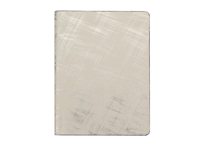 Silver Hardbound Notebook Journal , Leather Bound Notebook A5 Hot Stamping
